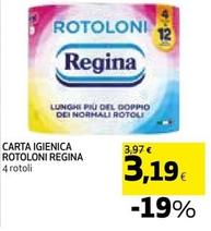 Offerta per Regina - Carta Igienica Rotoloni a 3,19€ in Coop