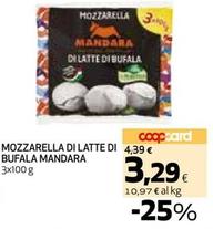 Offerta per Mozzarella di bufala a 3,29€ in Coop