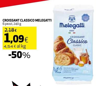 Offerta per Melegatti - Croissant Classico a 1,09€ in Coop