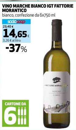 Offerta per Fattorie Morantico - Vino Marche Bianco IGT a 14,65€ in Coop