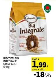 Offerta per Giampaoli - Biscotti Big Integrale a 1,99€ in Coop