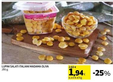 Offerta per Madama Oliva - Lupini Salati Italiani a 1,94€ in Coop