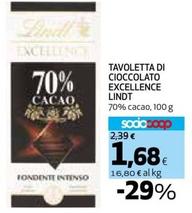 Offerta per Lindt - Tavoletta Di Cioccolato Excellence a 1,68€ in Coop