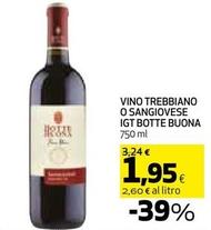 Offerta per Botte Buona - Vino Trebbiano O Sangiovese IGT a 1,95€ in Coop