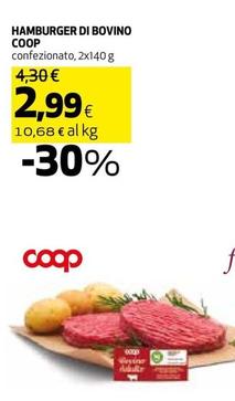 Offerta per Coop - Hamburger Di Bovino a 2,99€ in Coop
