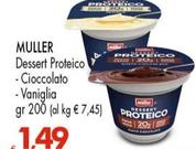 Offerta per Muller - Dessert Proteico Cioccolato a 1,49€ in Eurospar