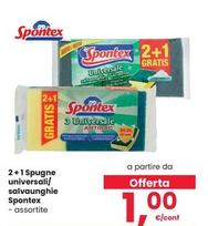 Offerta per Spontex - 2+1 Spugne Universali/Salvaunghie a 1€ in Interspar