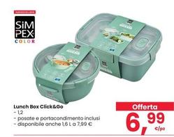 Offerta per Sim Pex Color - Lunch Box Click&Go a 6,99€ in Interspar