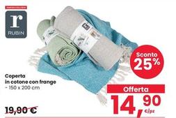 Offerta per Rubin - Coperta In Cotone Con Frange a 14,9€ in Interspar