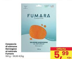 Offerta per Fumara - Carpaccio Di Salmone Norvegese Al Naturale a 5,99€ in Interspar