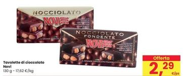 Offerta per Novi - Tavolette Di Cioccolato a 2,29€ in Interspar