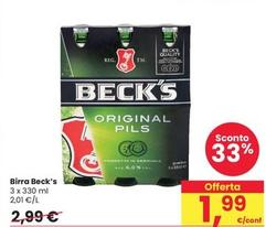 Offerta per Becks - Birra a 1,99€ in Interspar