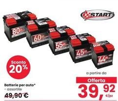 Offerta per Start - Batterie Per Auto a 39,92€ in Interspar