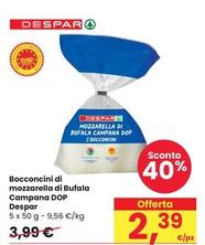 Offerta per Despar - Bocconcini Di Mozzarella Di Bufala Campana Dop a 2,39€ in Interspar