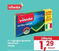 Offerta per Vileda - 2+1 Spugne Abrasive Ultrafresh a 1,29€ in Interspar