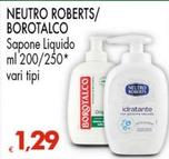 Offerta per Neutro Roberts/Borotalco - Sapone Liquido a 1,29€ in Interspar