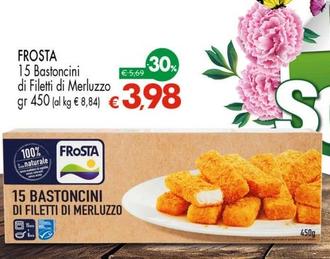 Offerta per Frosta - 15 Bastoncini Di Filetti Di Merluzzo a 3,98€ in Interspar