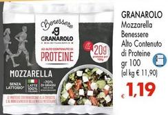 Offerta per Granarolo - Mozzarella Benessere Alto Contenuto Di Proteine a 1,19€ in Interspar