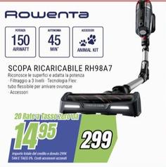 Offerta per Rowenta - Scopa Ricaricabile RH98A7 a 299€ in Trony