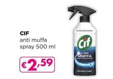 Offerta per Cif - Anti Muffa Spray a 2,59€ in Acqua & Sapone