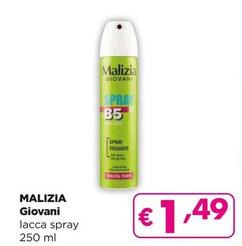 Offerta per Malizia Giovani - Lacca Spray a 1,49€ in Acqua & Sapone