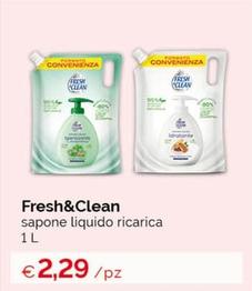 Offerta per Fresh & Clean - Sapone Liquido Ricarica a 2,29€ in Acqua & Sapone