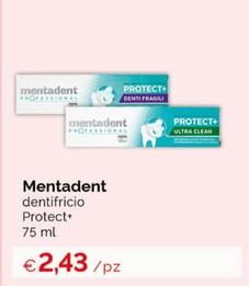 Offerta per Mentadent - Dentifricio Protect+ a 2,43€ in Acqua & Sapone
