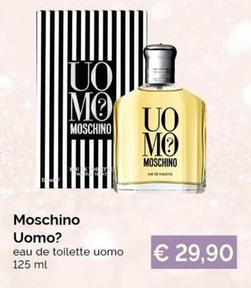 Offerta per Moschino Uomo - Eau De Toilette Uomo a 29,9€ in Acqua & Sapone