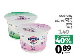Offerta per Fage - Yogurt 0% Total a 0,89€ in Pam RetailPro