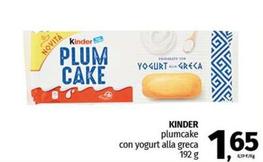 Offerta per Ferrero - Kinder Plumcake Con Yogurt Alla Greca a 1,65€ in Pam RetailPro