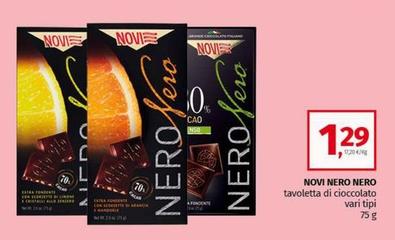 Offerta per Novi - Tavoletta Di Cioccolato Nero Nero a 1,29€ in Pam RetailPro