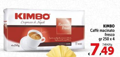 Offerta per Kimbo - Caffè Macinato Fresco a 7,49€ in Carrefour Market