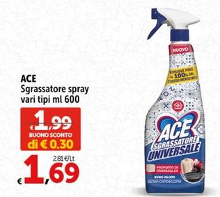 Offerta per Ace - Sgrassatore Spray a 1,69€ in Carrefour Market