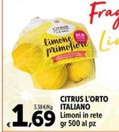 Offerta per Limoni a 1,69€ in Carrefour Market