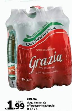 Offerta per  Grazia - Acqua Minerale Effervescente Naturale  a 1,99€ in Carrefour Market