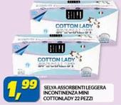 Offerta per Selya - Assorbenti Leggera Incontinenza Mini Cottonlady a 1,99€ in Risparmio Casa