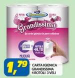 Offerta per Carta Igienica Grandissima a 1,79€ in Risparmio Casa