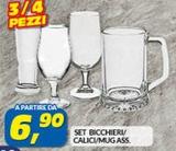 Offerta per Set Bicchieri/ Calici/ Mug a 6,9€ in Risparmio Casa
