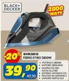 Offerta per Black & Decker - BXIR2801E Ferro Stiro 2800w a 39,9€ in Risparmio Casa