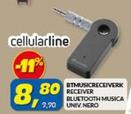Offerta per Cellularline - Btmusicreceiverk Receiver Bluetooth Musica 9.90 Univ. Nero a 8,8€ in Risparmio Casa