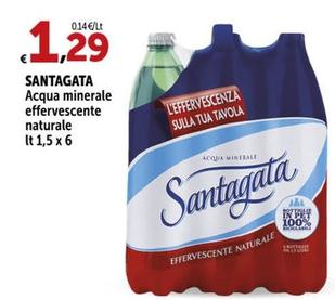 Offerta per Santagata - Acqua Minerale Effervescente Naturale a 1,29€ in Carrefour Market