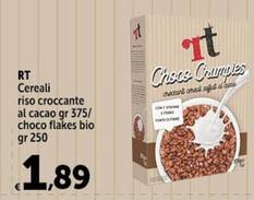 Offerta per RT - Cereali Riso Croccante Al Cacao a 1,89€ in Carrefour Market