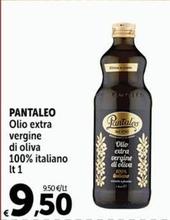 Offerta per Pantaleo - Olio Extra Vergine Di Oliva 100% Italiano a 9,5€ in Carrefour Market