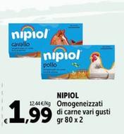 Offerta per Nipiol - Omogeneizzati Di Carne a 1,99€ in Carrefour Market