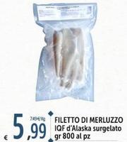 Offerta per Filetti di merluzzo a 5,99€ in Carrefour Market