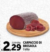 Offerta per Bresaola a 2,29€ in Carrefour Market