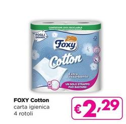 Offerta per Foxy - Cotton a 2,29€ in La Saponeria