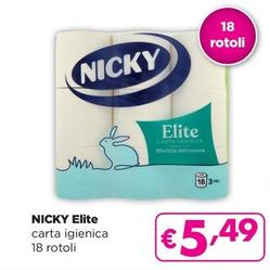 Offerta per Nicky - Elite a 5,49€ in La Saponeria