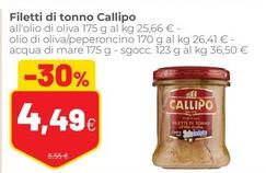 Offerta per Callipo - Filetti Di Tonno a 4,49€ in Coop