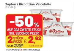 Offerta per Caseificio Valcolatte - Riccottine a 1,31€ in Coop